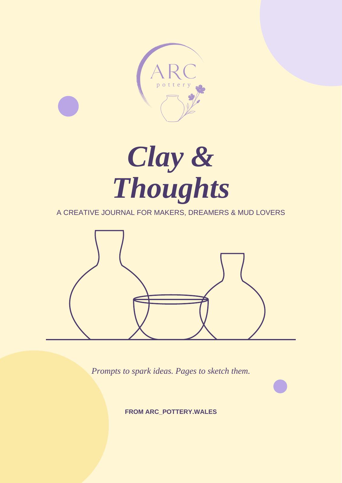Your creative journal — page from Clay & Thoughts